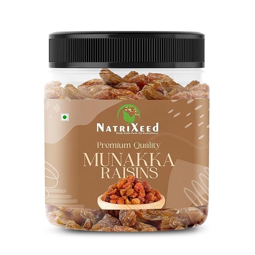 [BRSRGZIDOV6GA2T7] NatriXeed Kishmish | Raisins (Munakka) | Munakka Dakh | Dry Fruits and Nuts | Perfect for Baking, Cooking & Snacking (250gram)