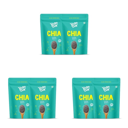[BRSRYZAOBYGWEGTF] Yogabar Chia Seeds 1Kg (500g x Pack of 6)