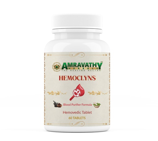 [BRSRGHT3OB5AYALG] Hemoclyns Ayurvedic Tablets | Herbal Blood Purifier Formula with Neem, Manjistha & Triphala | Supports Skin Clarity & Internal Balance | 60 Tablets