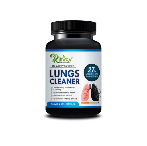 [BRSRMGD3A4FRYFDU] Lungs Cleaner Ayurvedic Capsules For Detox for Smokers, Cleanses and Detoxifies Lungs