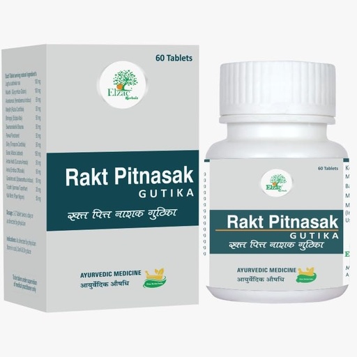 [BRSREHADCQFRMFI6] Rakt Pitnasak Gutika 60 Tablets – Ayurvedic Blood Purifier and Detox Supplement for Skin Health and Immunity Support