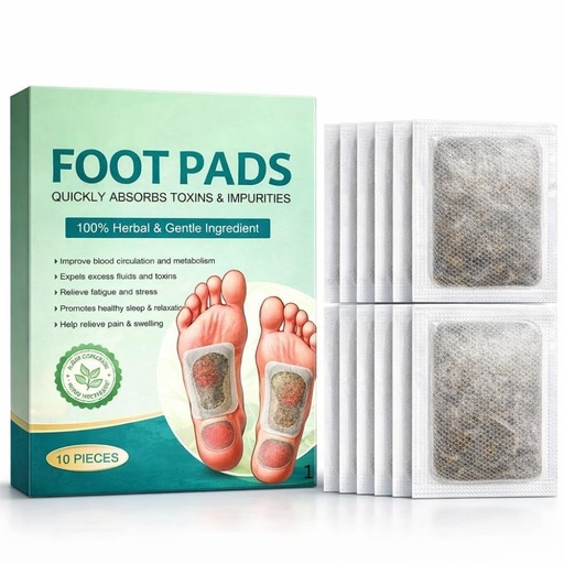 [BRSRYEL2CABWMHLB] Detox Foot Pads And Patches Foot Pads For Weight Loss Foot Patch For Detoxification Ginger Foot Patch Footpad Detox Remove Toxin And Pain Relief (Pack Of 1, 10 Patches)