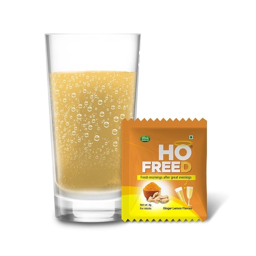 [BRSRYYAHOV4A2CT3] Hofreed After Party Recovery Drink | Ginger Lemon Flavor | Hydration & Detox Support | Anti Hangover & Detox Drink | No Sugar & No Caffeine | 4g Each Sachets | (Pack Of 10)
