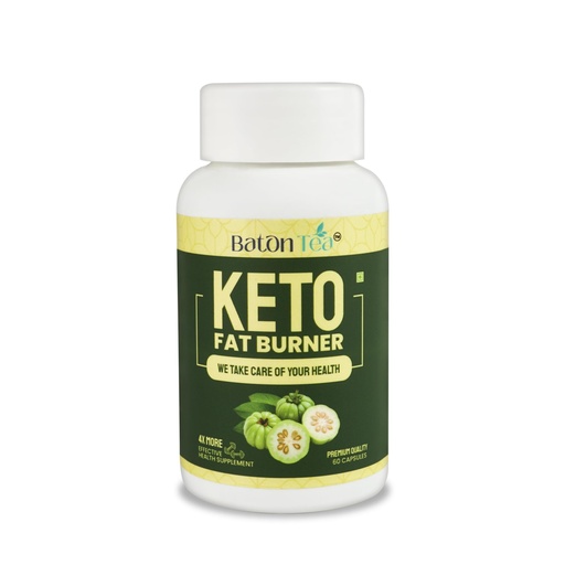 [BRSRY2QZC4BBMA3H] Baton Keto Fat Burner Capsules | 60 Veg Capsules for Men & Women | Garcinia Cambogia, Green Coffee & Triphala Blend | Supports Weight Management, Healthy Metabolism & Appetite Control | Pack of 1