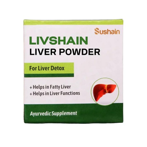 [BRSRGAABCENR6CL3] Sushain Livshain DS Liver Detox Powder | Ayurvedic Liver Support for Fatty Liver & Digestion | Herbal Liver Care with Kalmegh, Tulsi & Guduchi (Pack of 2(28 Sachet))