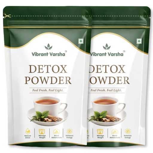 [BRSRAGL7DIHROE3P] Premium Detox Powder for Digestion & Gut Health | Helps Relieve Bloating, Acidity & Constipation | Boosts Metabolism | 100% Natural | 100 Gram x 2