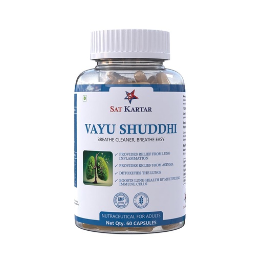 [BRSROAYHDMHREA3V] 8848 Vayu Shuddhi Breathe Cleaner Capsules | Lung Detox Supplement | Made Of Pure Herbs (1 Month Pack) 60 Veg Capsules