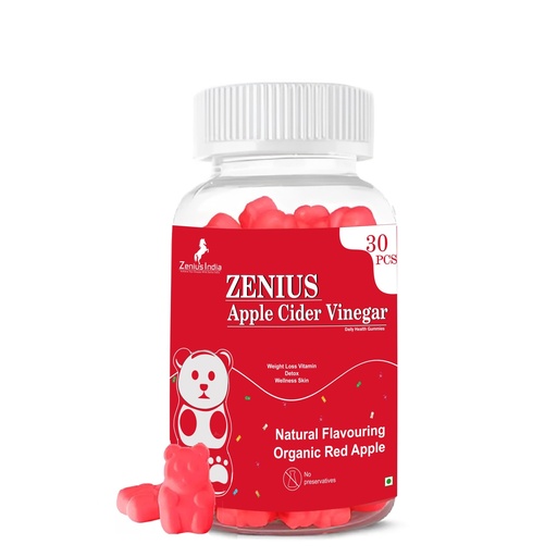 [BRSRAYD4CB6AGF3O] Zenius Apple Cider Vinegar | Sugar-Free ACV Gummies For Digestion Immunity Energy & Metabolism | Weight Management | Gut Health Support | Natural Detox | With Vitamin B9 & B12 & Fruit Blend | For Men & Women | 30 Gummies