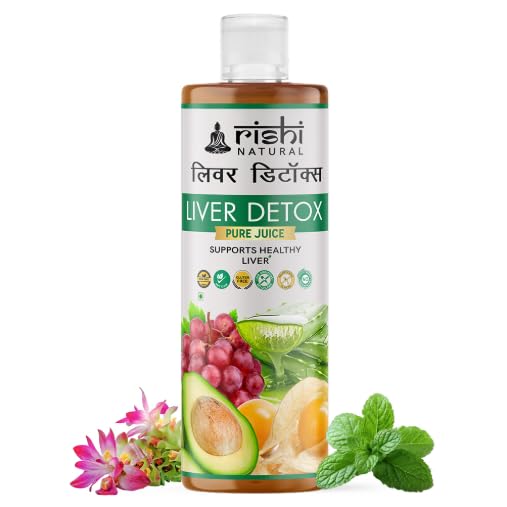 [BRSREHD5BYGRGG3F] Rishi Natural Liver Detox Juice for Liver Cleanse – Supports Healthy Liver | Helps with Fatty Liver | All Natural with only Plant Ingredients | Boost Metabolism Naturally | - 500 ml Juice