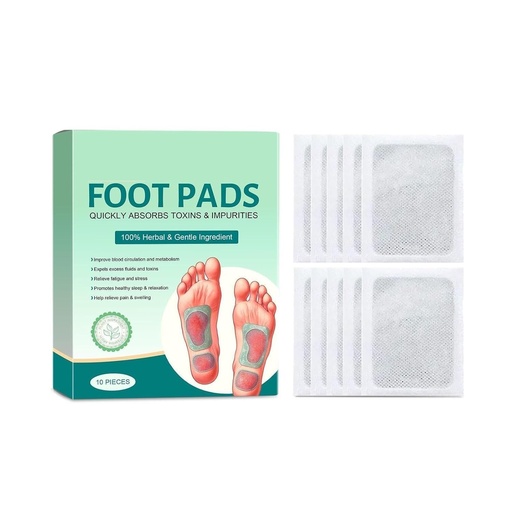 [BRSRGHA2BMIGAAL4] Foot patch Herbal And Gentle Ingredient Detox Foot Pads, Natural Ingredients for Sleep Aid, Pain Relief, Toxin Removal with Bamboo Vinegar and Acupoint Micro-Massage Technology (PACK OF 1)