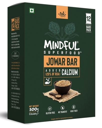 [BRSWGBAYB4ARA2Y2] Eat Anytime Multigrain Millet Energy Chocolates, 12 Bars | High Protein, High Fiber, No Added Sugar | Gluten Free Granola Bars with Jowar, Dark Chocolate | Healthy Snack (300g)