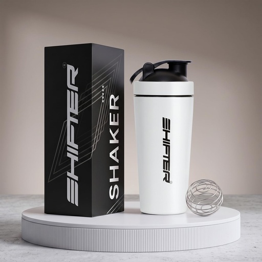 [BRSRGCDROANB6CDD] Shifter Stainless Steel Gym Shaker Bottle 750ml | Protein Shaker with Mixer Ball | Leakproof Metal Blender Bottle| Gym, Fitness, Workout, Sports Water Bottle for Men & Women (WHITE)