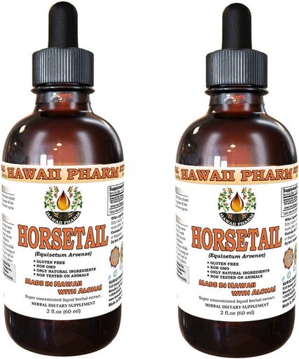 [BRSWIHQKPIDQCE34] Horsetail Liquid Extract, Organic Horsetail (Equisetum arvense) Βαφή συμπλήρωμα 2x2 oz