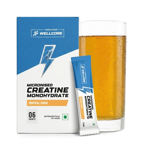 [BRSREGILBEFRUFYU] Wellcore Pure Micronised Creatine Powder (6 Sachet, Tropical Tango)