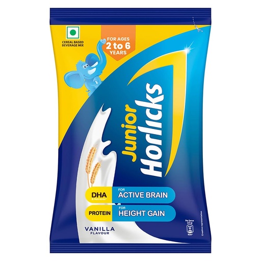 [BRSWYFACOECWYE3B] Junior Horlicks Nutrition Drink 400g, Vanilla, Nutrition for Toddlers & Young kids (2-6 years) for Supporting Growth