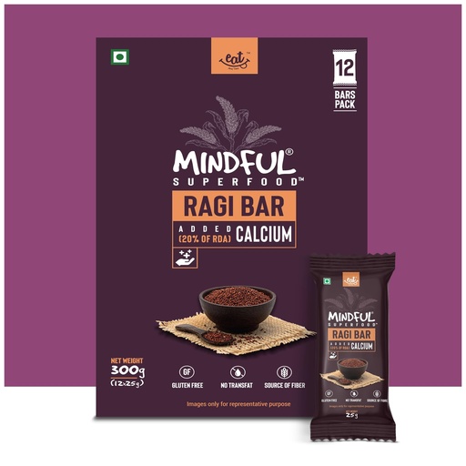 [BRSWGBAFAENWY3QU] Eat Anytime Multigrain Millet Energy Chocolates, 12 Bars | High Protein, High Fiber, No Added Sugar | Gluten Free Granola Bars with Ragi, Dark Chocolate | Healthy Snack (300g)