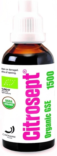 [BRSWIEDYAF7BCHL6] Citrosept Organic GSE, Higher Quality Extraction Process for Purity | Max Strength | Original Grapefruit Seed Extract Liquid with Antioxidant Properties | Immune System Support | 1 x 50ml Bottle