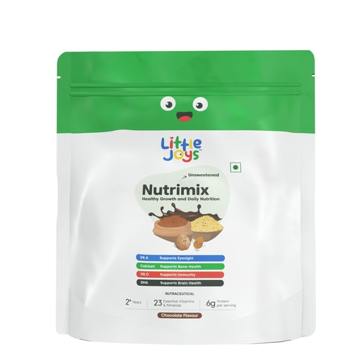 [BRSRYFQHBMIA4ETZ] Little Joys Unsweetened Nutrimix 350g Powder | 2-6 Years | No Added Sugar | 23 essential Vitamin & mineral| 6g protein per serving | Supports Immunity | with Ragi,Bajra,Almonds