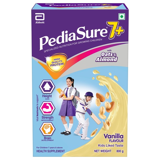 [BRSRMHQTCMCRSCIU] Pediasure 7+ Specialized Nutrition Drink Powder for Growing Children Vanilla Flavour 800g