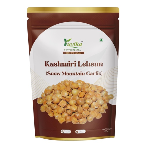 [BRSWGZY7CUGRM3TJ] Yuvika Kashmiri Lehsun - Snow Mountain Garlic - Allium sativum - kashmiri Garlic 100 Grams