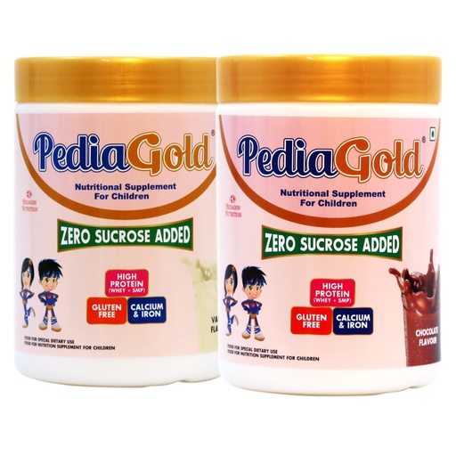 [BRSRYGT2DIPWMFIU] PediaGold Vanilla & Chocolate - 400g | Kids Nutrition