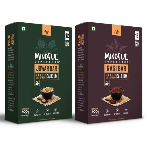 [BRSWYZD6AV7WYF3J] Eat Anytime Multigrain Millet Energy Bars, 24 Bars | High Protein, High Fiber, No Added Sugar | Gluten Free Granola Bars with Ragi, Jowar, Dark Chocolate | Healthy Snack (600g) | Pack of 2
