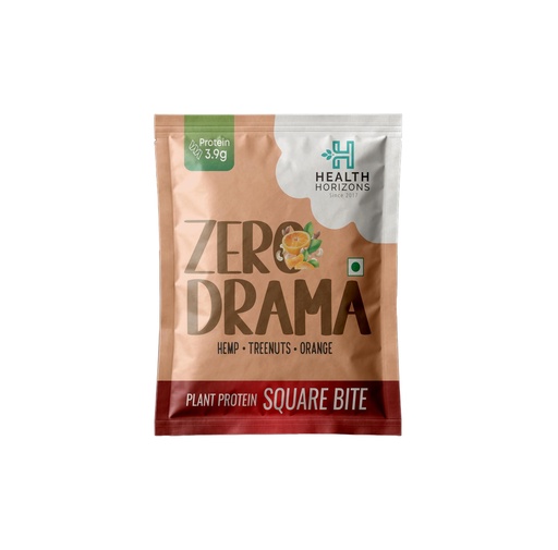[BRSRAZT7C4OREALA] Health Horizons Plant Protein Bites - Orange 25 g (Pack of 12) | Energy Bar | Packed with Dry Fruits