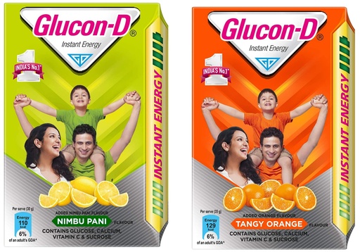 [BRSRM233OAGW2ET6] Glucon-D Glucose Based Beverage Mix - 450 g Carton (Nimbu Pani) & Instant Energy Health Drink Tangy Orange - 450Gm Refill
