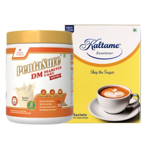 [BRSRYED4OIHGK2TD] PentaSure DM Diabetic Care Chocolate - 400g with Kaltame Non-Caloric Sweetener