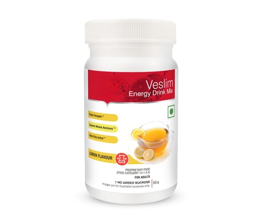 [BRSRY2QBDNYBMGT7] Energy Drink Mix Lemon Flavour 50g | No Added Sucrose | Helps Support Mental Alertness and Active Lifestyle | Instant Drink Mix for Adults