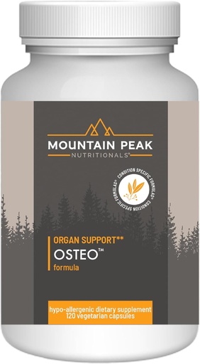 [BRSROBI7OJ4BOADZ] Mountain Peak Nutritionals Osteo Supplement - Organ & Strong Bone Support, Promotes Bone Health - With Vitamins D3, K2, Calcium, and Magnesium - Bone Building & Strengthening (120 Vegetarian Capsules)