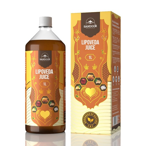[BRSREYD3OYOQEGT4] Lipoveda Juice – Cholesterol Care Juice 1L | Heart Support | With Apple Cider Vinegar, Lemon, Honey, Ginger and Garlic | Reduces Cholesterol and Improves Digestion
