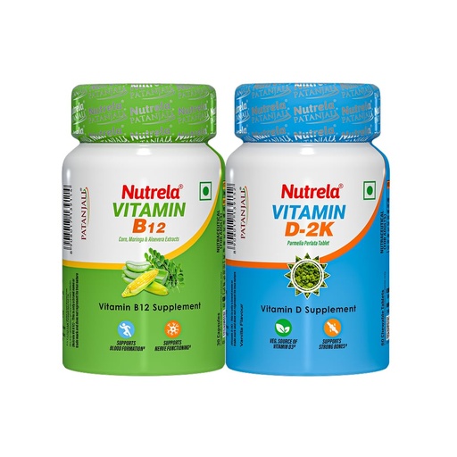 [BRSRAYYQAQPQ2HLH] Nutrela Combo Vitamin B12 & D2k