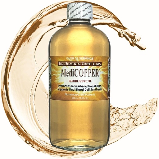 [BRSWIGQDAIMWYYD2] True Colloidal Copper - 500 mL in a BPA Free Plastic Bottle