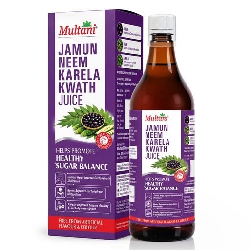 [BRSRYZAPDMFWCCY7] Multani Neem Karela Jamun Juice - 1L | Helps Promote Healthy Sugar Balance | Supports Carbohydrate Metabolism | Ayurvedic Remedy To Support Blood Sugar Management