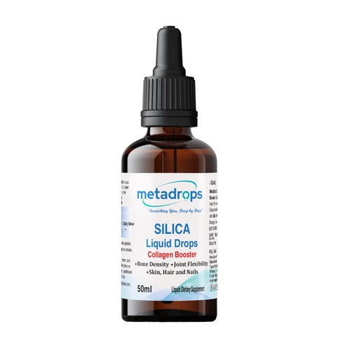 [BRSRAGA3DMBWEHYV] Silica Liquid Drops – 20mg per Serving | Collagen Booster for Hair, Skin, Nails & Joints | Fast-Absorbing & Vegan-Friendly Supplement- 50ml