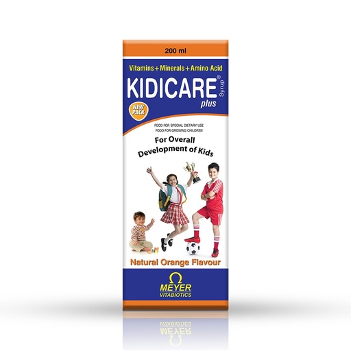 [BRSROGQ6OZ6QM337] Plus Multivitamin Syrup For Children Upto 12 Years With Vitamins, Minerals For Overall Growth, Health & Immunity, Maintain Daily Energy |200Ml