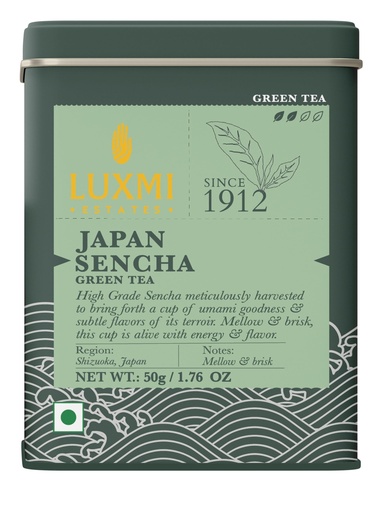[BRSRAYAFA4IA2CL7] Luxmi Estates Japanese Sencha Green Tea | Authentic Japanese Sencha | Mild, Rich & Refreshing Premium Chai, 50 Grams | Improve Metabolism | Antioxidant-Rich Wellness Tea