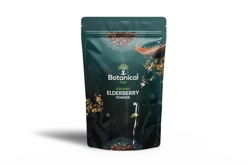 [BRSRAYAFAQBBMHY2] Botanical Sage- Elderberry Powder 100g | Rich In Fibre | Herbal | Selected | Extra Cleaned
