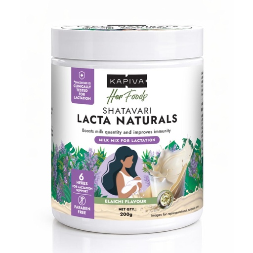 [BRSRGHAECRYWCADB] Kapiva Lacta Naturals Supplement | Lactation Granules | With Shatavari | For Breastfeeding Mothers | To Boost Milk Supply | Paraben Free | Boosts Immunity & Promotes Postnatal Recovery | 200g for 20 days | 1 Scoop X 2 Times a day