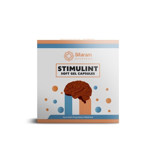 [BRSRYYANOYHRMFDD] Sitaram Ayurveda Stimulint Capsule | Ayurvedic Brain Wellness Supplement | Supports Memory, Focus & Mental Calmness | Brahmi, Jyotishmati & Jatamansi | 100 Nos.