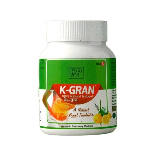 [BRSROFL5C4PAM23P] K-GRAN 100% Natural Isabgol - Psyllium Husk Powder - 100gm | Pack of 2 |Orange Flavour |Effectively Relieves Constipation |Fibre Supplement For Digestion | Vegetarian