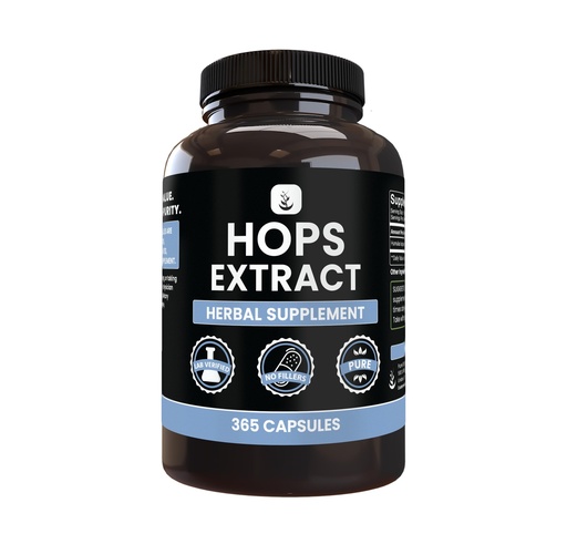 [BRSW2CAFCAGQECD3] Pure Original Ingredients Hops Extract (365 Capsules) No Magnesium Or Rice Fillers, Always Pure, Lab Verified