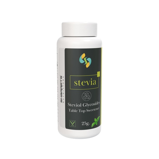 [BRSROHT7CQCBM3AZ] Sharrets Stevia (Steviol Glycosides) Powder, 25g I Natural Natural Table Top Sweetener – A Healthier Alternative to Sugar.