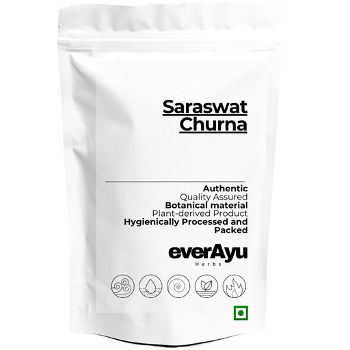 [BRSRGAQ7BYHWYGYZ] Saraswat Churna 100gm – Ayurvedic Classical Herbal Blend | Traditional Saraswata Churnam | Pure Herbal Powder