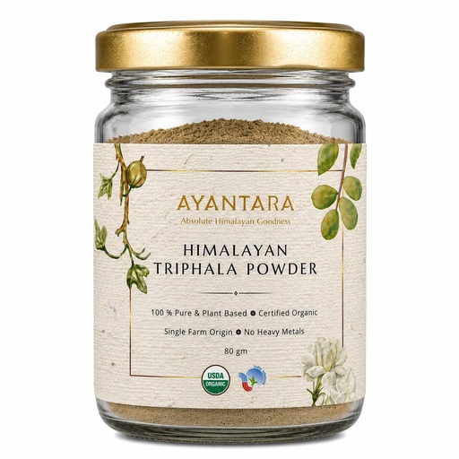 [BRSRYYYDOF5BGCQ4] Himalayan Triphala Powder - 80g | 100% Natural & Pure