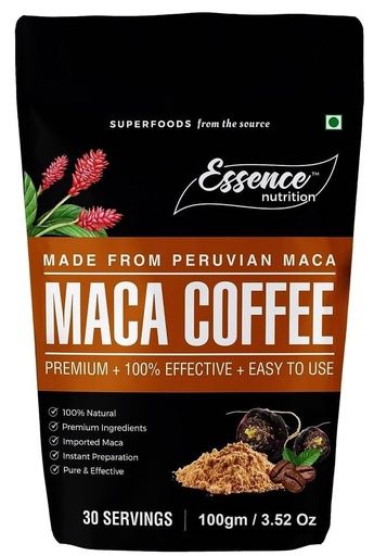 [BRSROGQLBV4BEFLV] Essence Nutrition Maca Coffee For Men - (100Gm) - Pure & Effective Maca Root Powder Coffee For Men's Performance, Muscle Growth