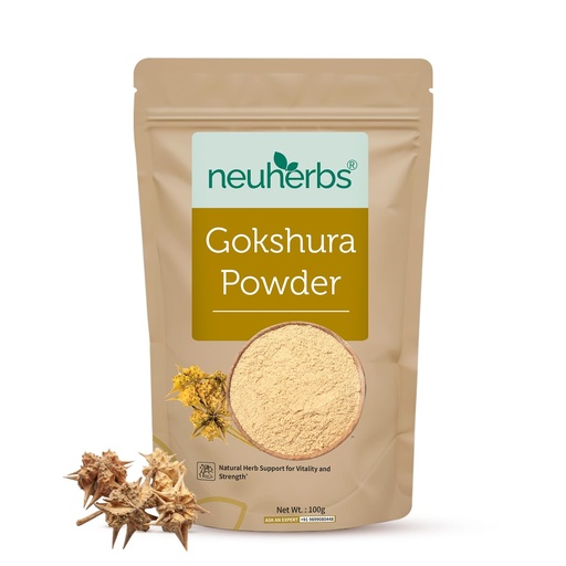 [BRSROBD5AEBWEDQZ] Neuherbs Gokshura Powder - 100g | Tribulus Terrestris/Gokhru Churna For Men | Boost Energy, Strength & Testosterone | 100% Pure & Natural | Non GMO With No Added Preservatives