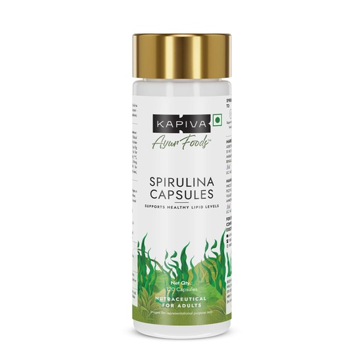 [BRSRAAYNAUJRGGT5] Kapiva Spirulina Capsules | Nature's Superfood | Free from Preservative