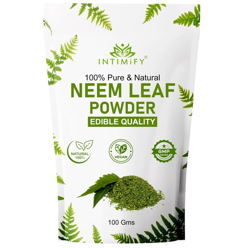 [BRSRABAKBMFQ2CTF] INTIMIFY Neem Powder For Hair, Face, Skin 100 Gm (Pack of 1)